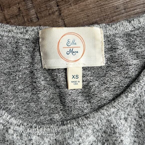 Ella Mara Anthropologie Gray Striped LS Sweater Dress Wm Small - Picture 7 of 8